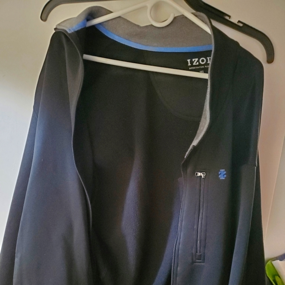 izod fleece 3xl  black gray
